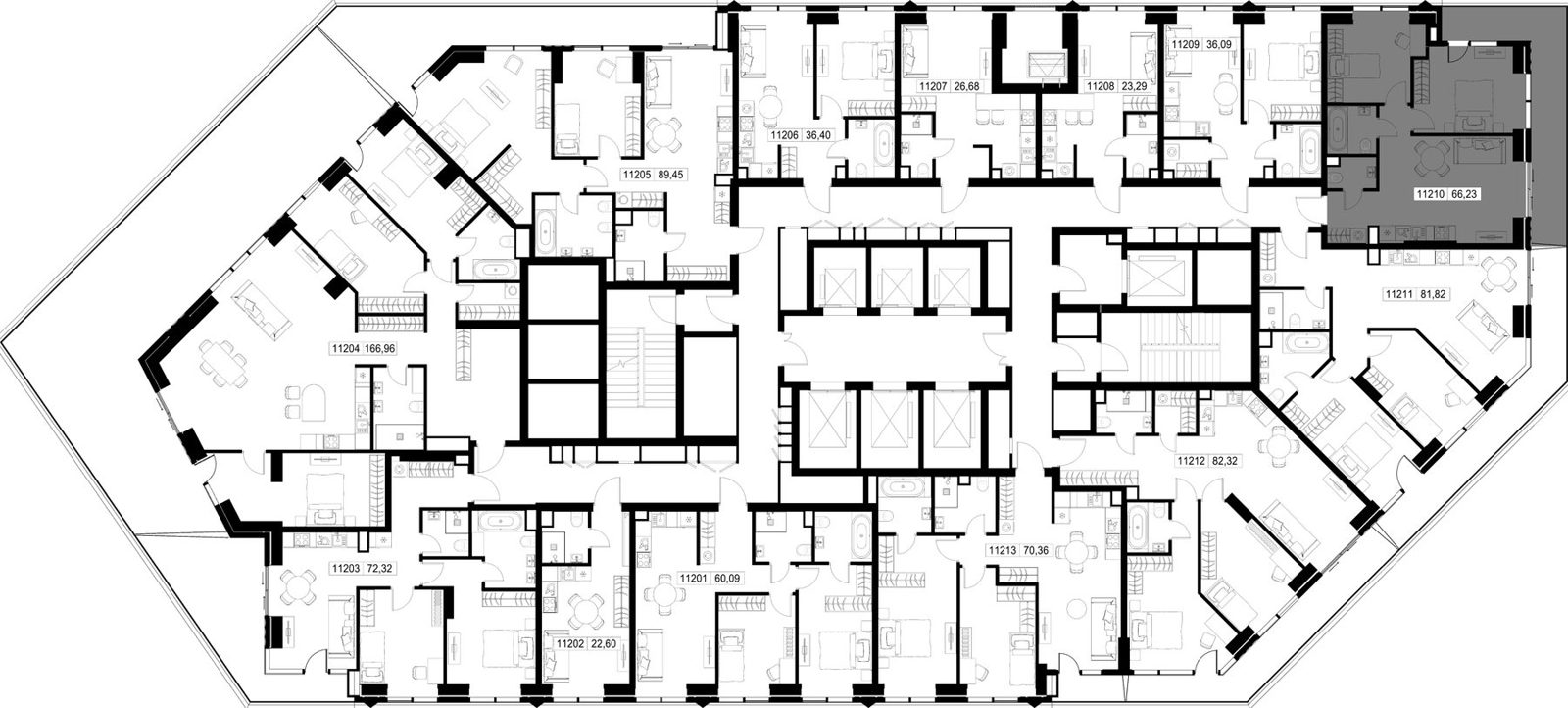 2-комнатная квартира, 66,2 м² — фото 3
