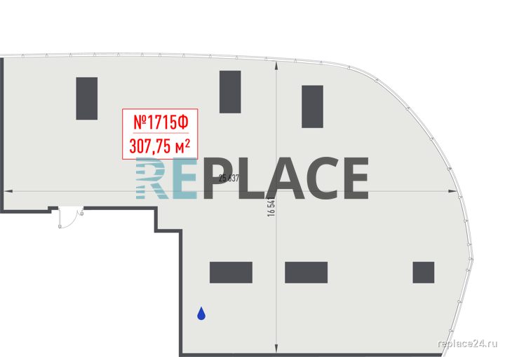 Офис, 307,8 м²