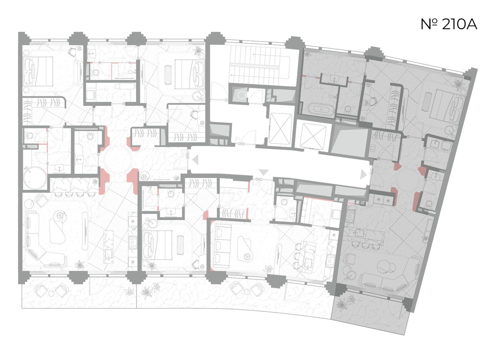 1-комнатная квартира, 95,8 м² — фото 2