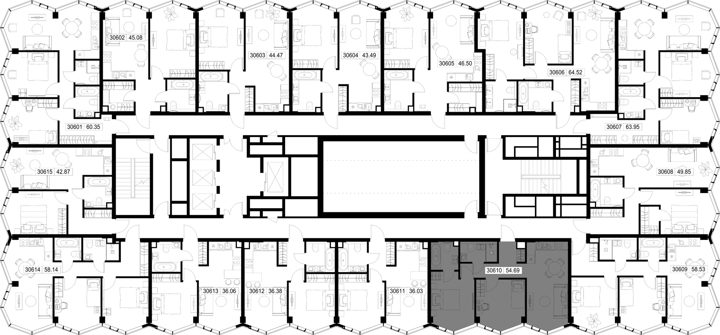 2-комнатная квартира, 54,7 м² — фото 2