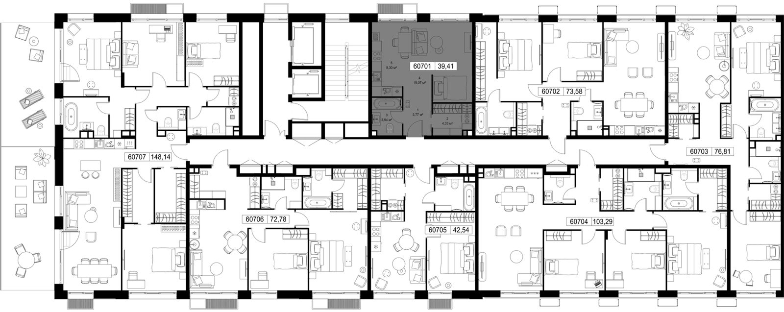 Квартира-студия, 39,4 м² — фото 2