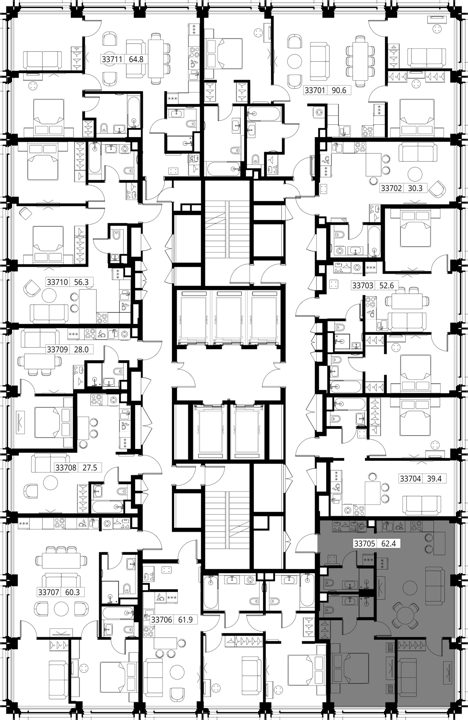 2-комнатная квартира, 62,4 м² — фото 2