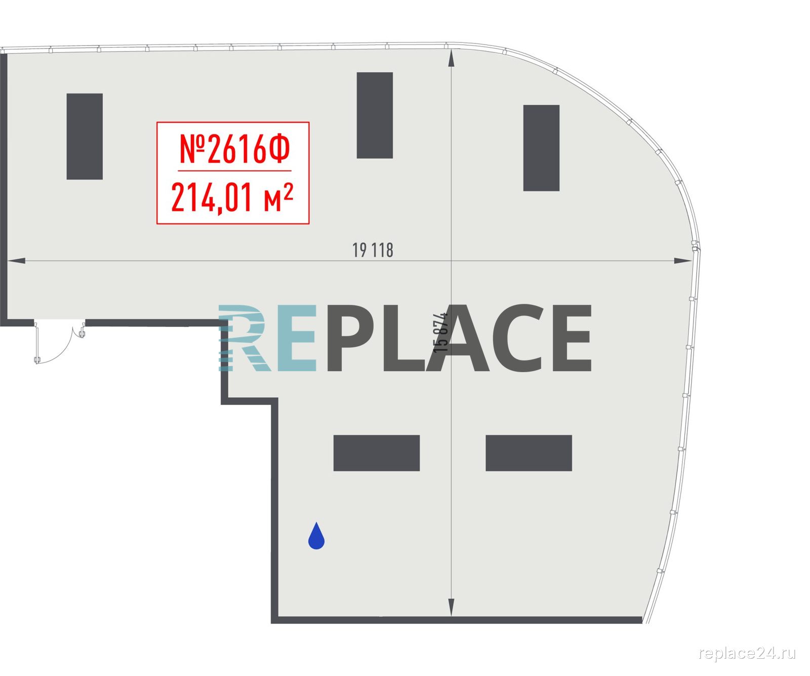 Офис, 214 м²