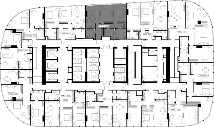 2-комнатная квартира, 82,4 м² — фото 2
