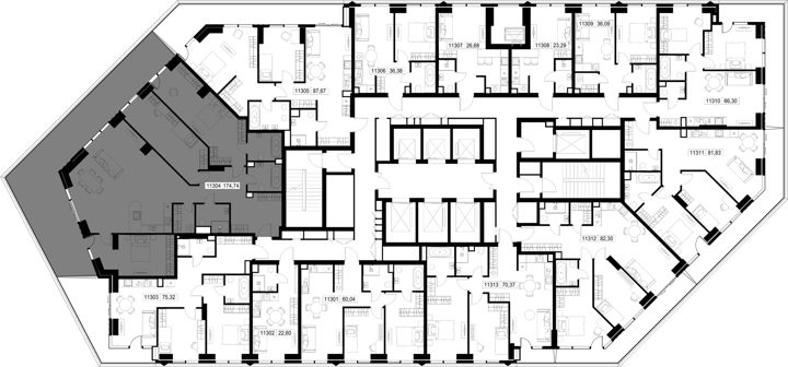 3-комнатная квартира, 174,7 м² — фото 2