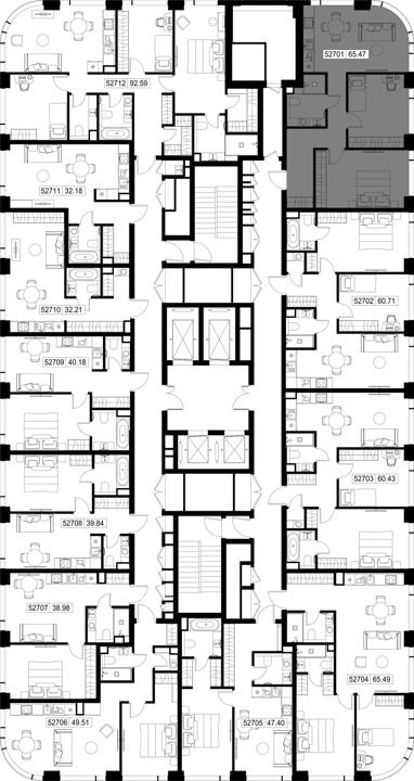 2-комнатная квартира, 65,5 м² — фото 2