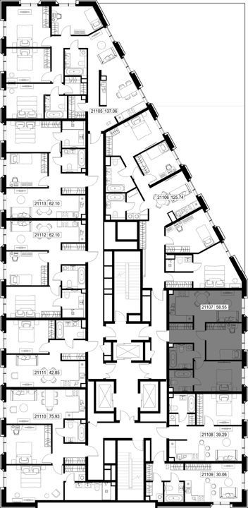 2-комнатная квартира, 58,5 м² — фото 2