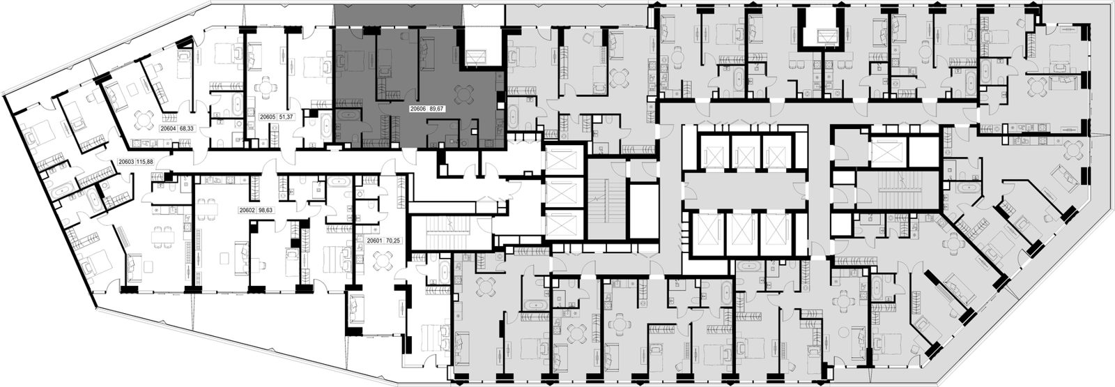 2-комнатная квартира, 89,7 м² — фото 2