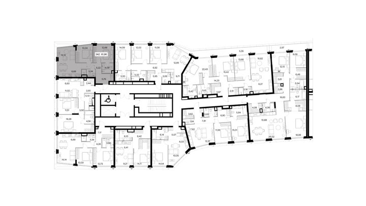 2-комнатная квартира, 62 м² — фото 2