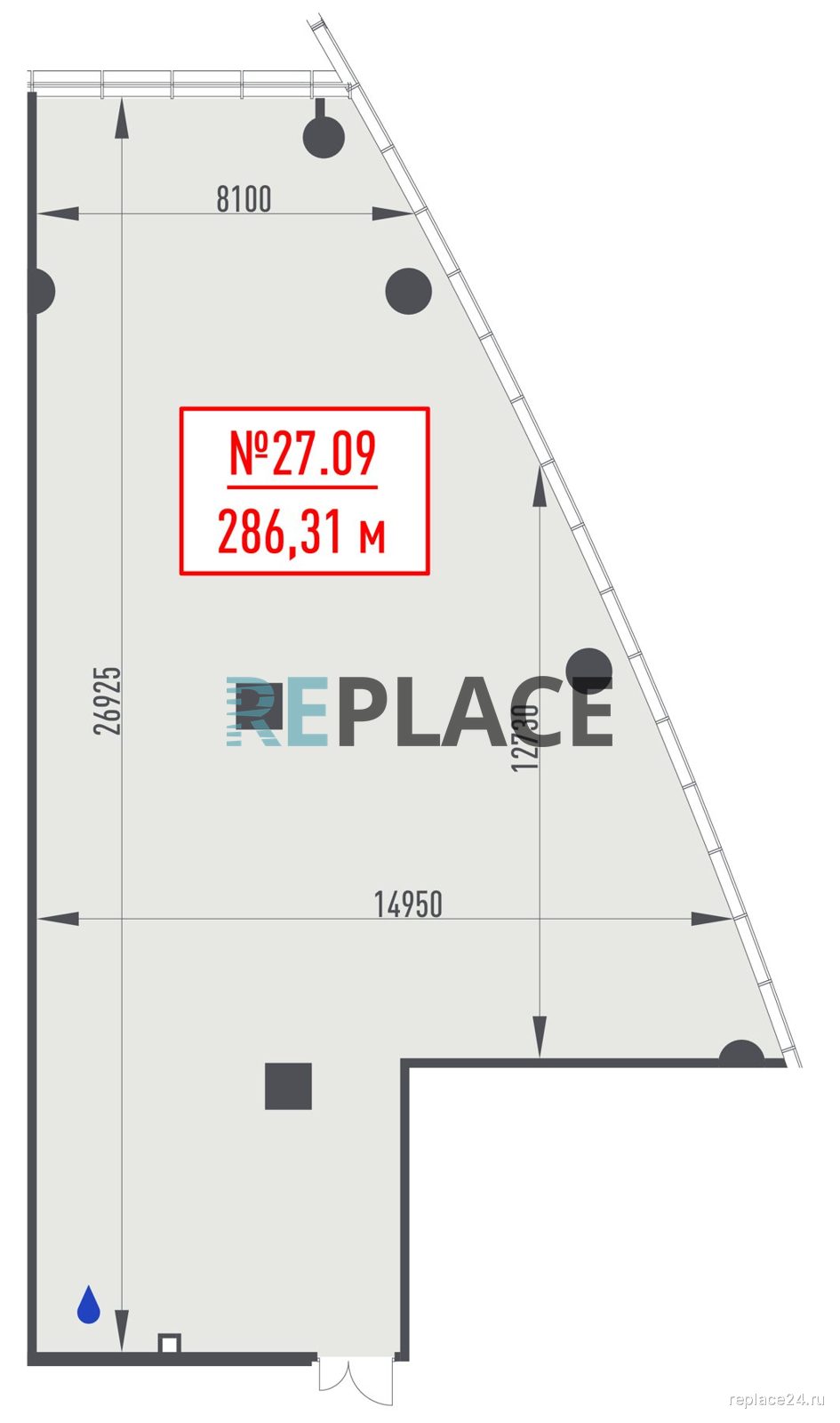 Офис, 286,3 м²
