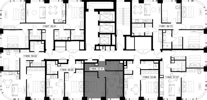 1-комнатная квартира, 37,5 м² — фото 2