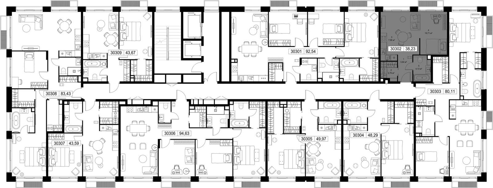 Квартира-студия, 38,2 м² — фото 2