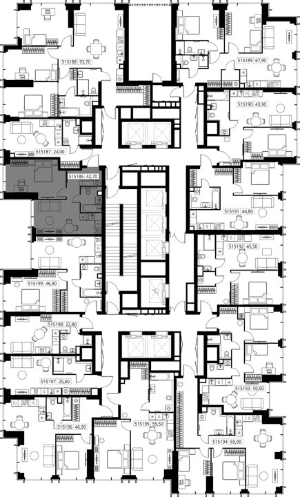 1-комнатная квартира, 42,7 м² — фото 2