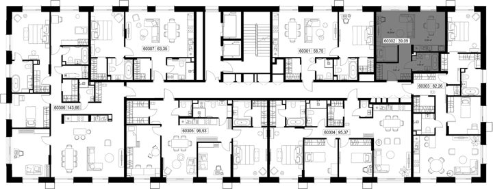 1-комнатная квартира, 39,1 м² — фото 2