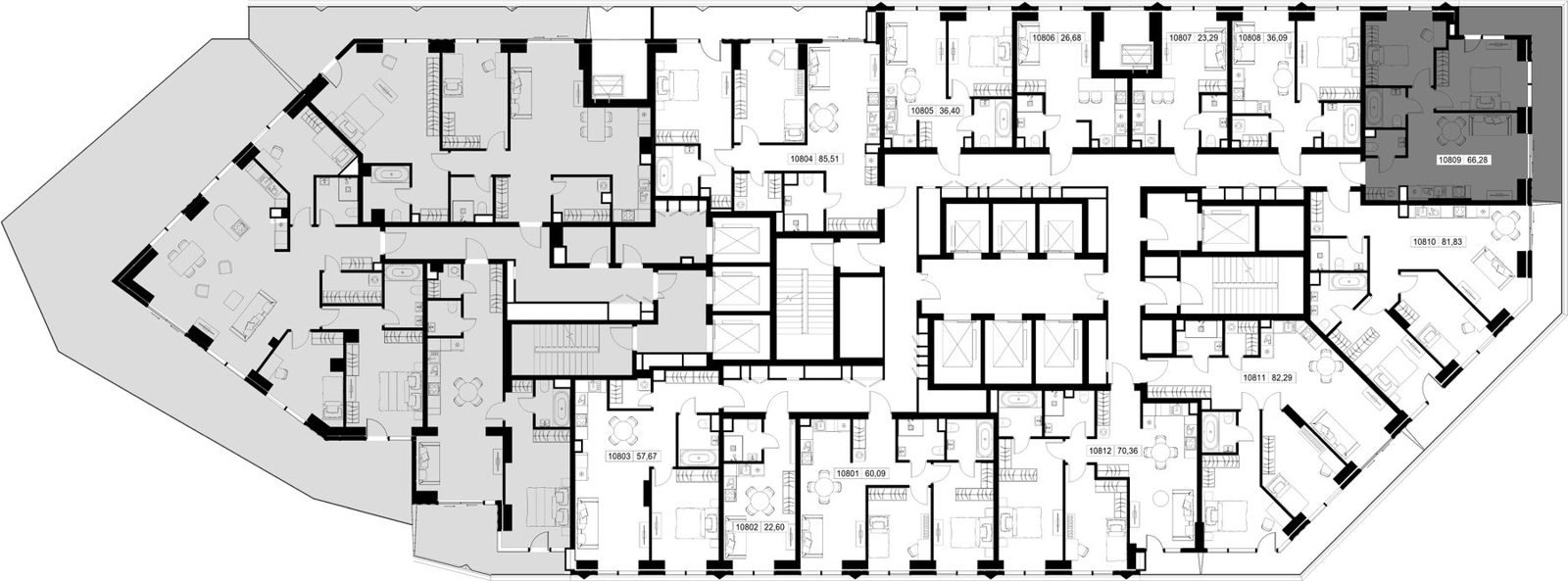 2-комнатная квартира, 66,3 м² — фото 3