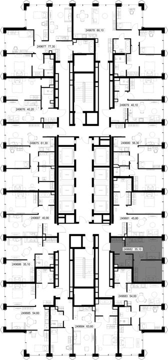 1-комнатная квартира, 35,1 м² — фото 2
