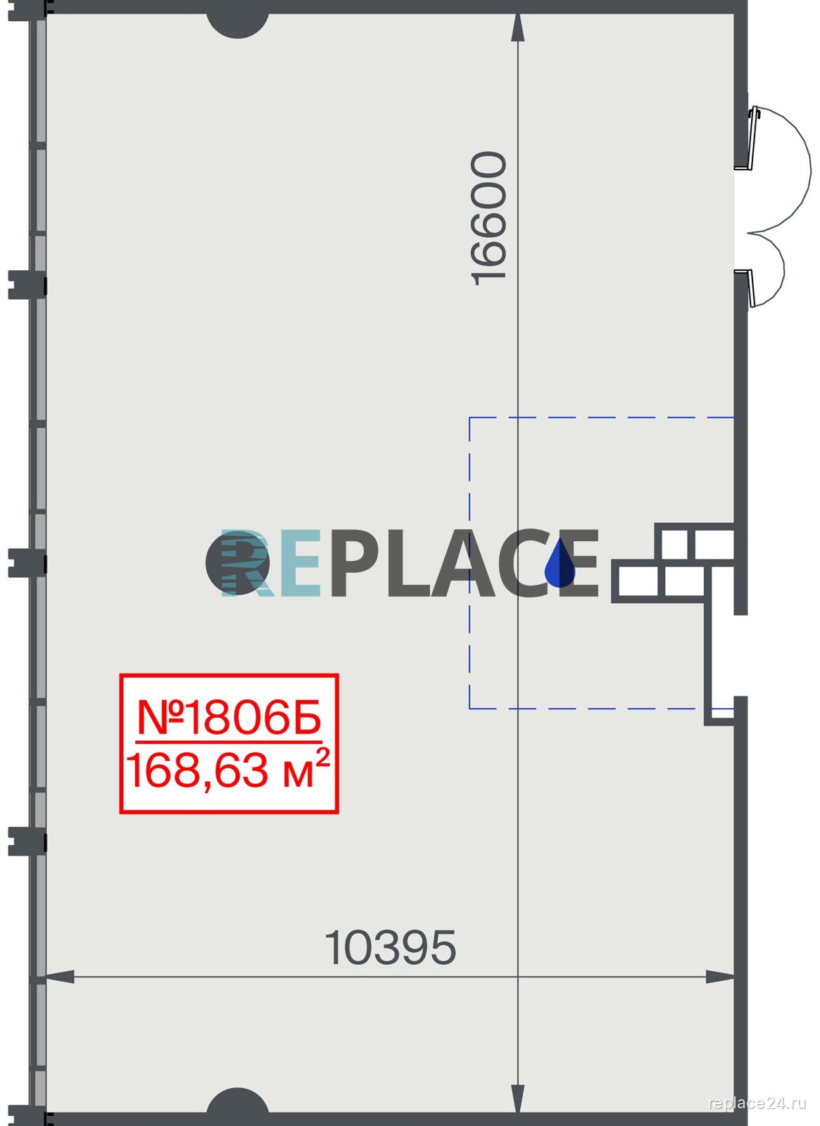 Офис, 168,6 м²