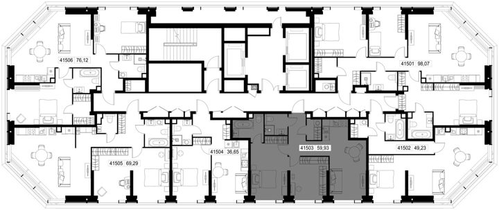 2-комнатная квартира, 59,9 м² — фото 3