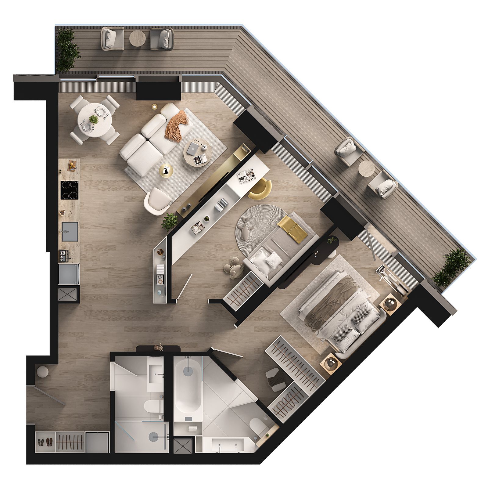 2-комнатная квартира, 81,8 м² — фото 2