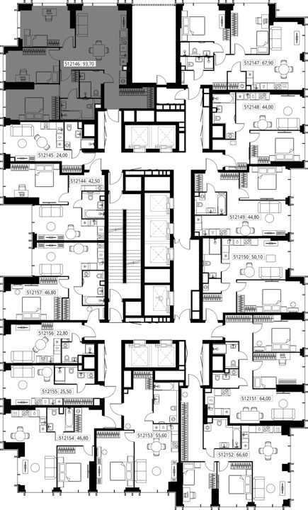 3-комнатная квартира, 93,7 м² — фото 2
