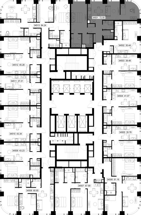 2-комнатная квартира, 72 м² — фото 2