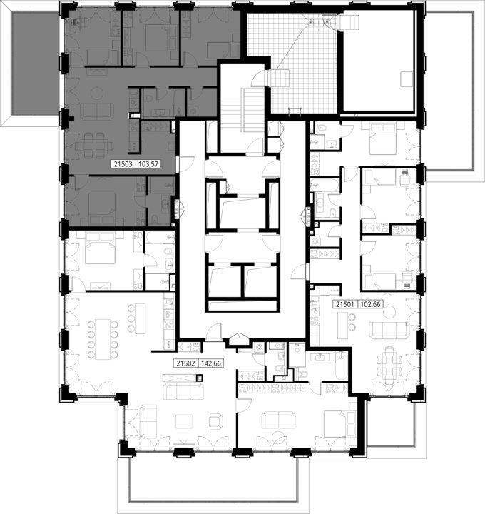 4-комнатная квартира, 103,6 м² — фото 2