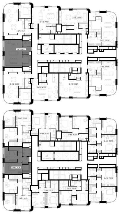 3-комнатная квартира, 82,7 м² — фото 2