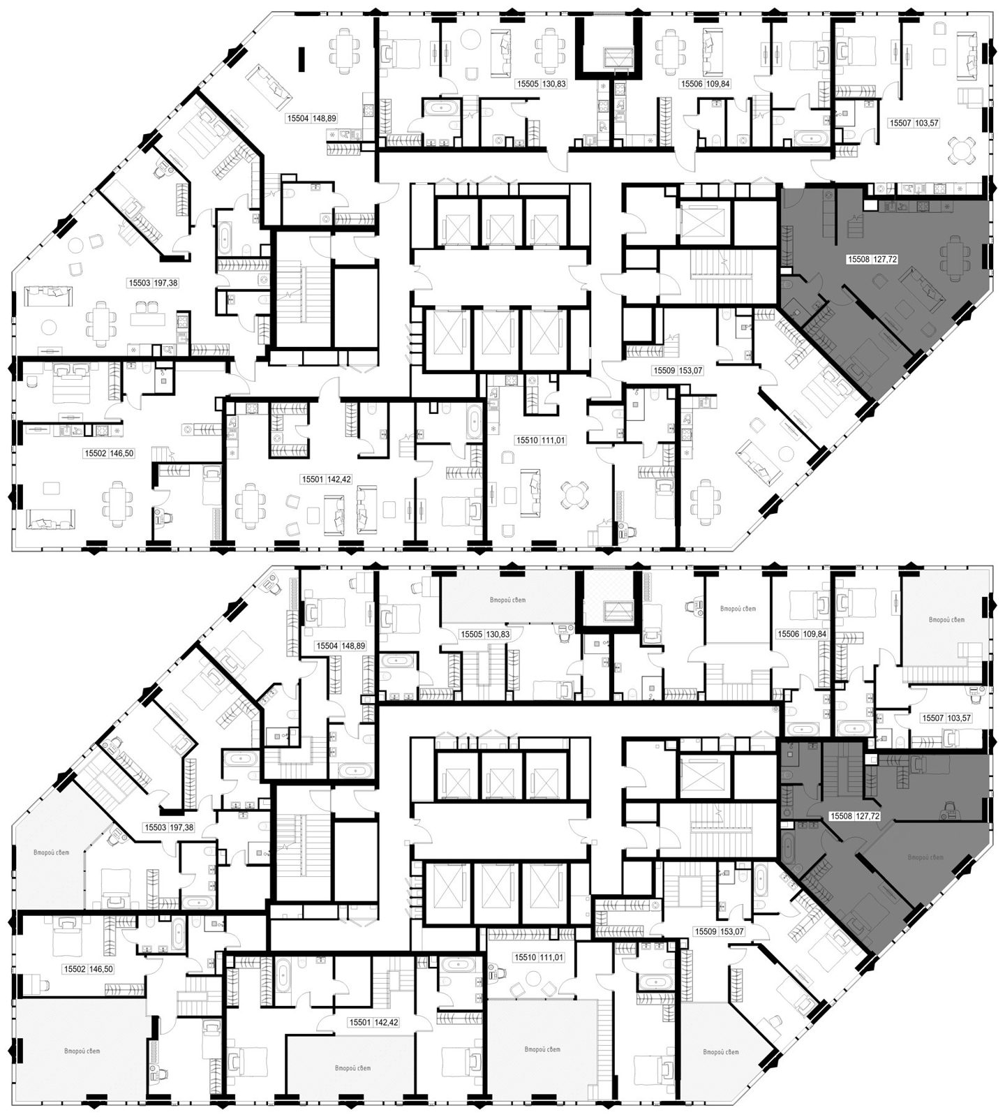 3-комнатная квартира, 127,7 м² — фото 2