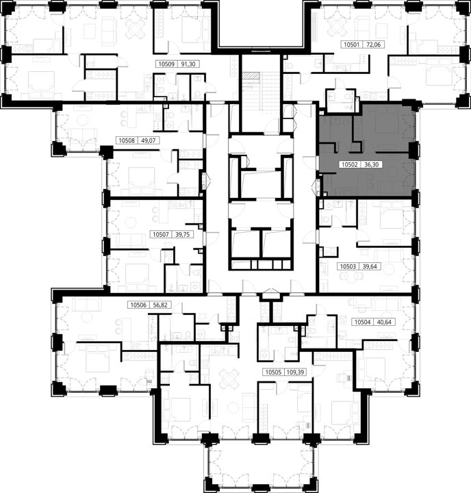 1-комнатная квартира, 36,3 м² — фото 2