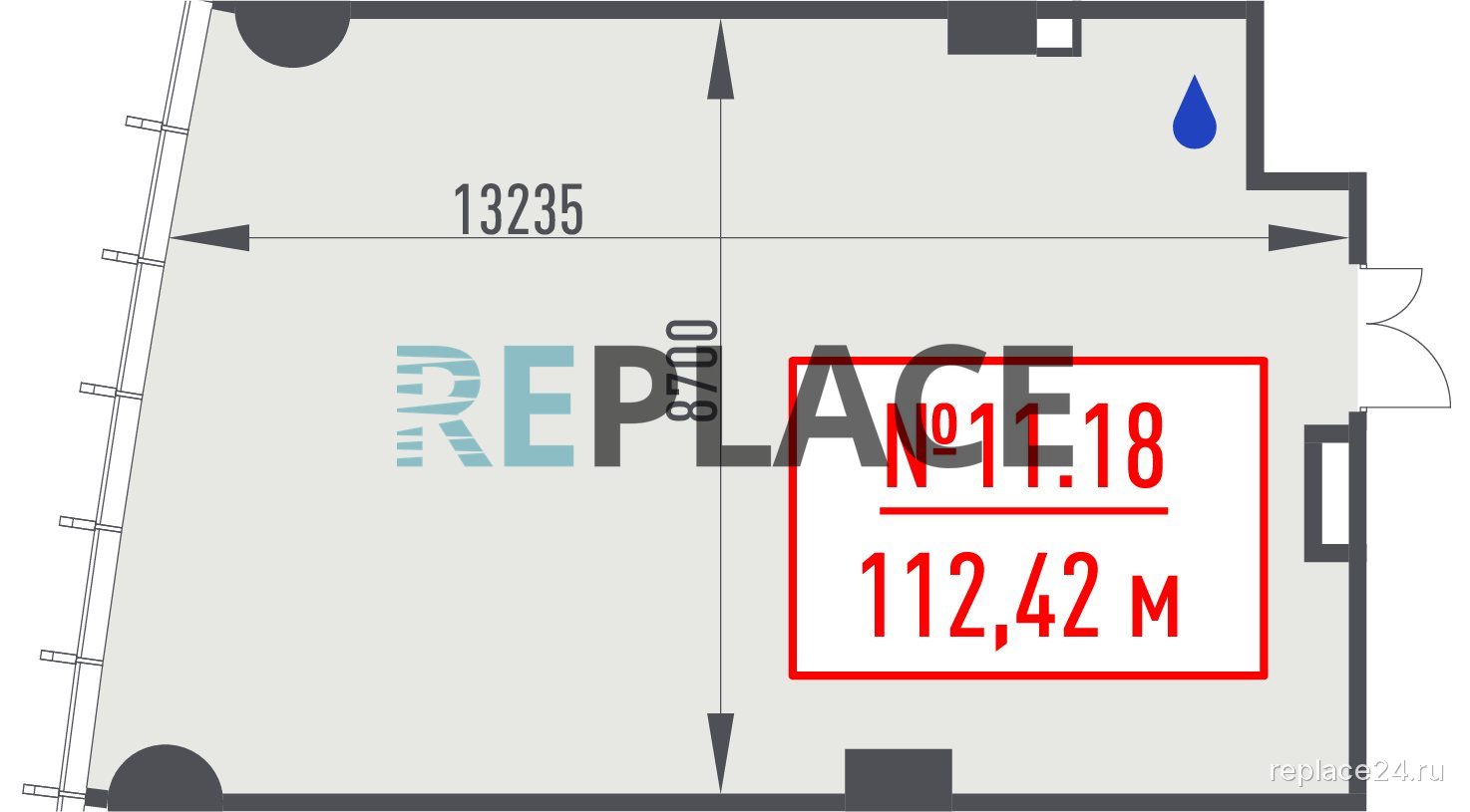 Офис, 112,4 м²