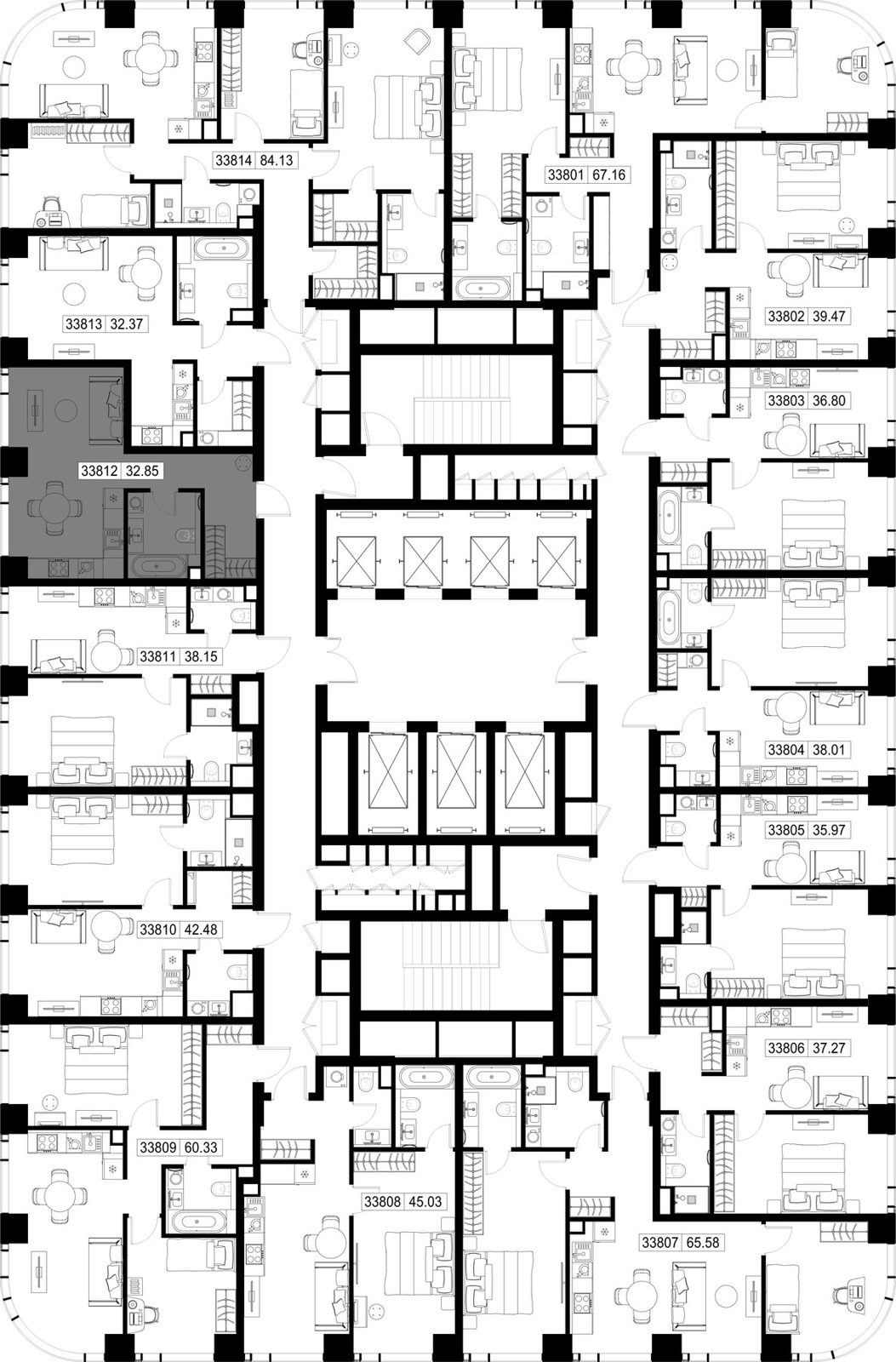 Квартира-студия, 32,9 м² — фото 2