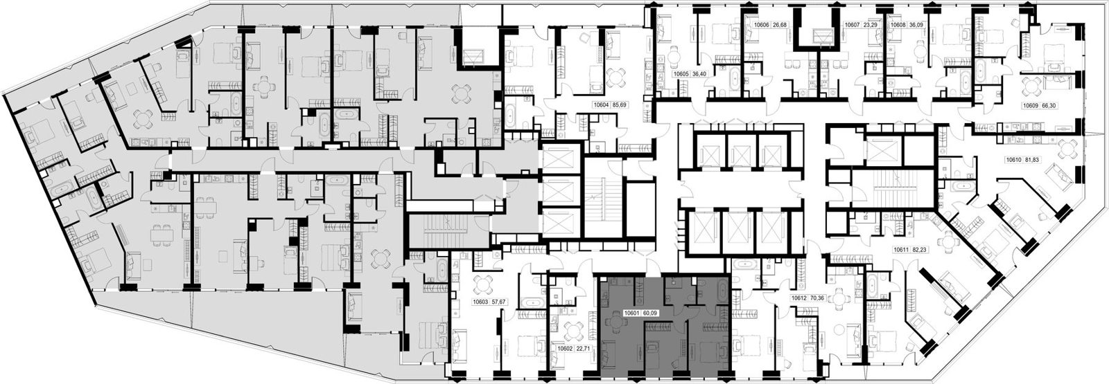 2-комнатная квартира, 60,1 м² — фото 3