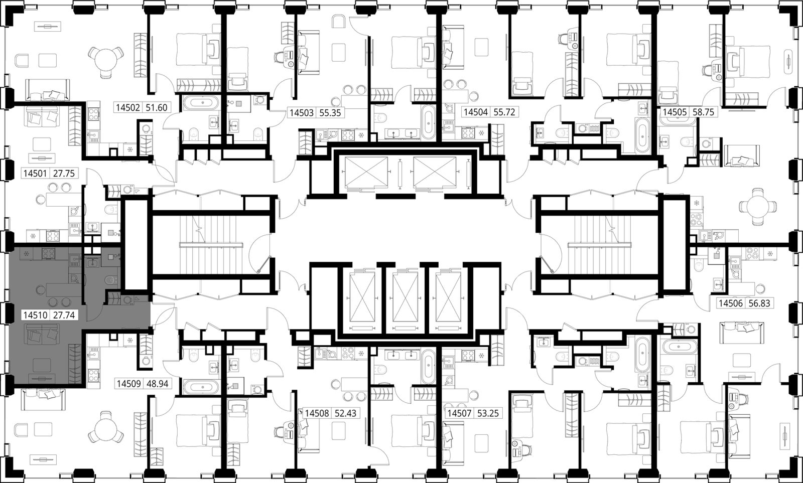 Квартира-студия, 27,7 м² — фото 2