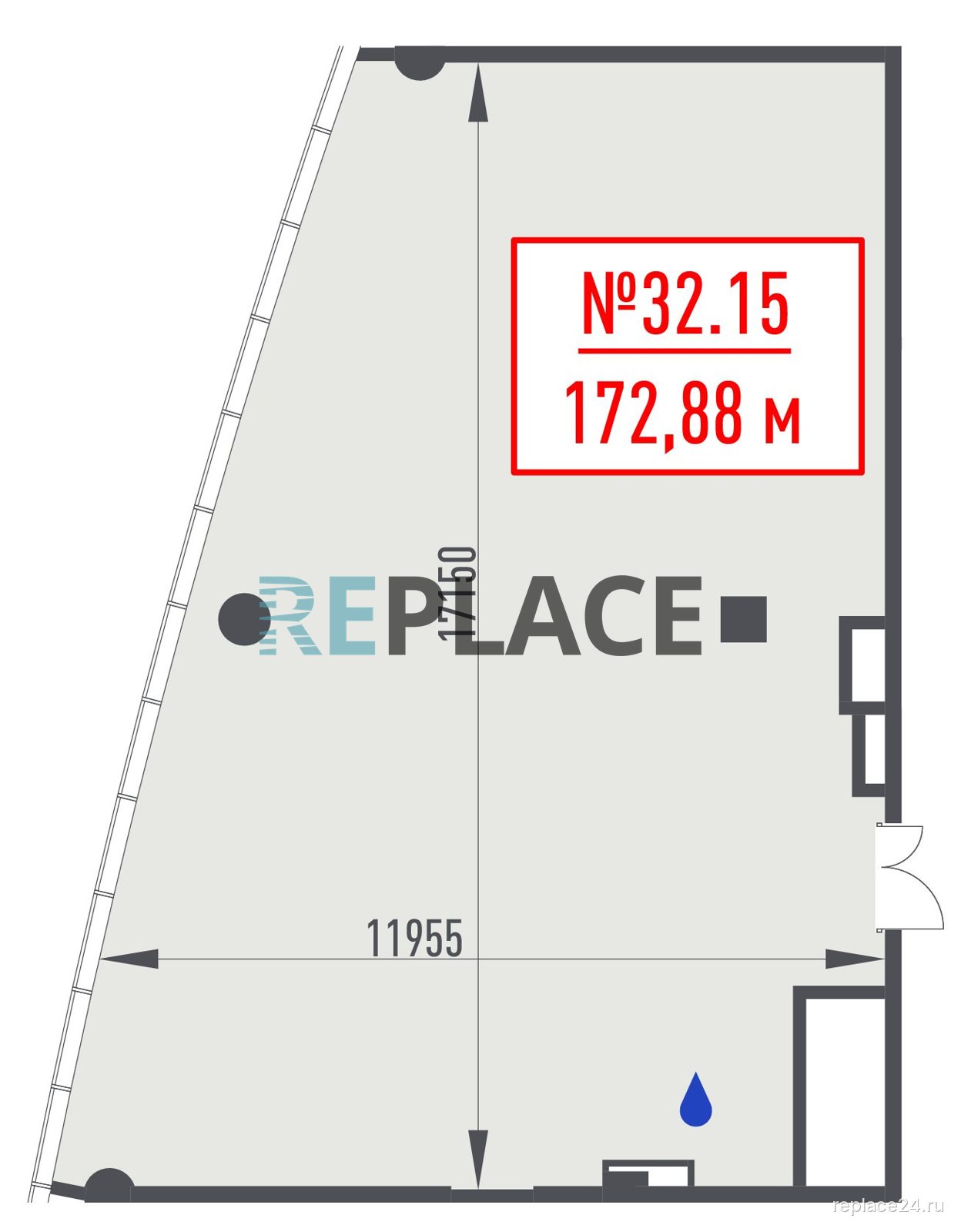 Офис, 172,9 м²