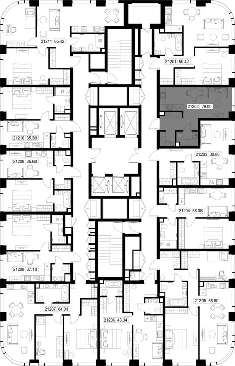 Квартира-студия, 29 м² — фото 2