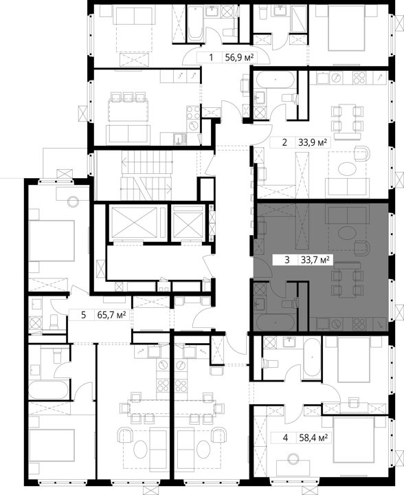 Квартира-студия, 33,7 м² — фото 2
