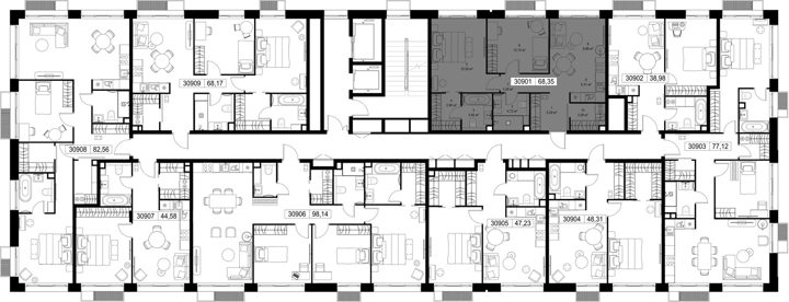2-комнатная квартира, 68,3 м² — фото 3