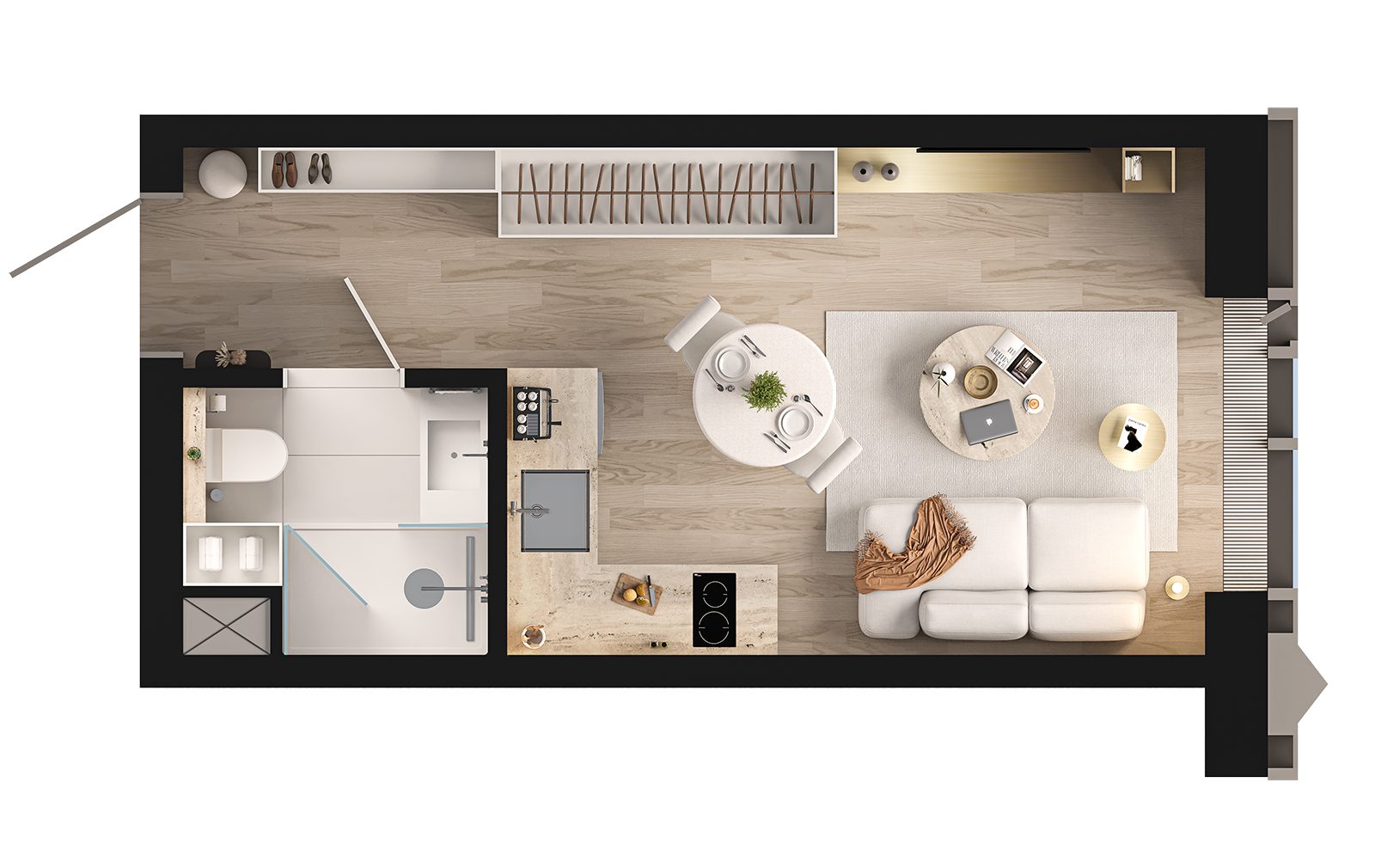 Квартира-студия, 23,2 м² — фото 2