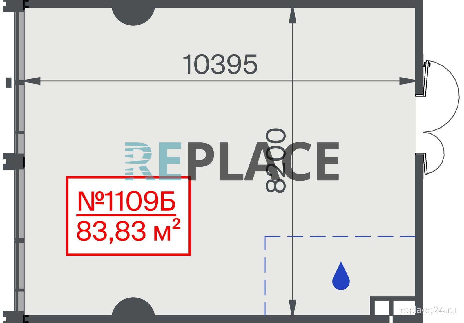 Офис, 83,8 м²