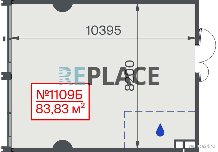 Офис, 83,8 м²