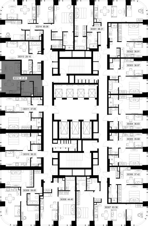 Квартира-студия, 31,5 м² — фото 2