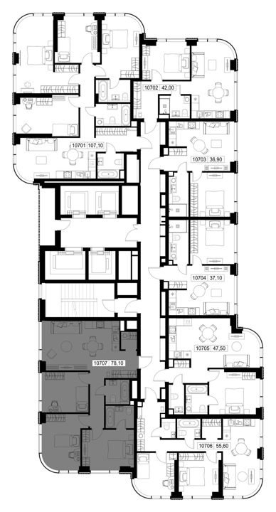 3-комнатная квартира, 78,1 м² — фото 2