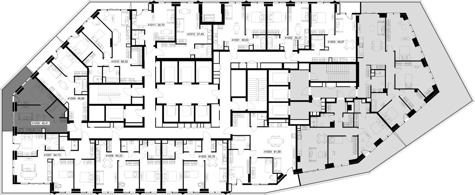 1-комнатная квартира, 48,4 м² — фото 2