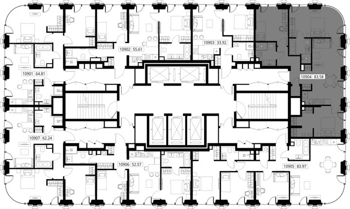 3-комнатная квартира, 83,6 м² — фото 2