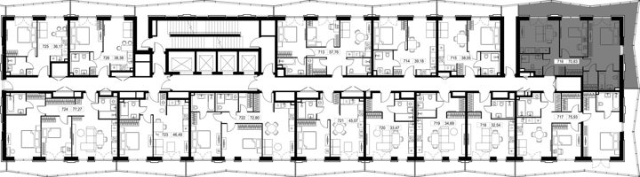 2-комнатная квартира, 70,6 м² — фото 2
