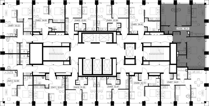 3-комнатная квартира, 90,3 м² — фото 2
