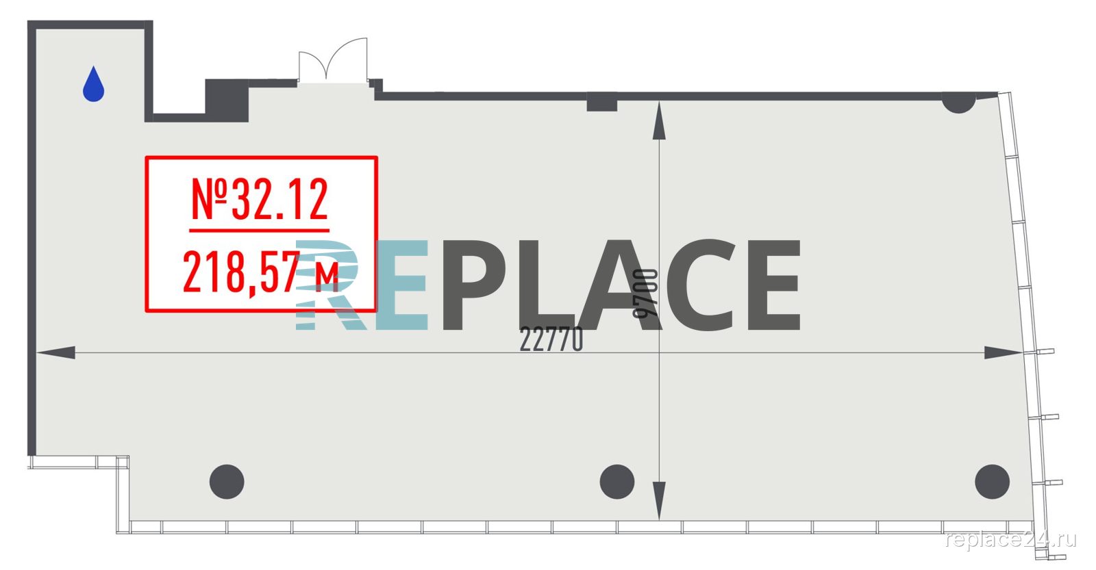 Офис, 218,6 м²