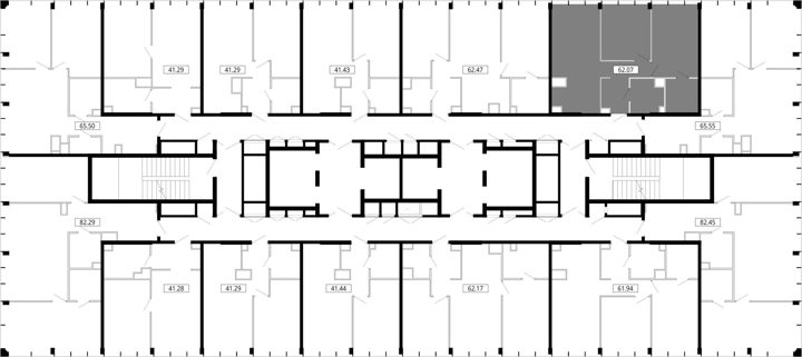 2-комнатная квартира, 62,2 м² — фото 2