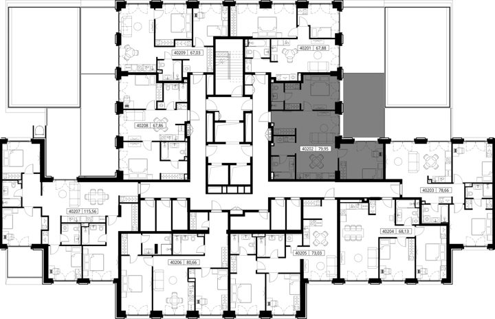 2-комнатная квартира, 80 м² — фото 2