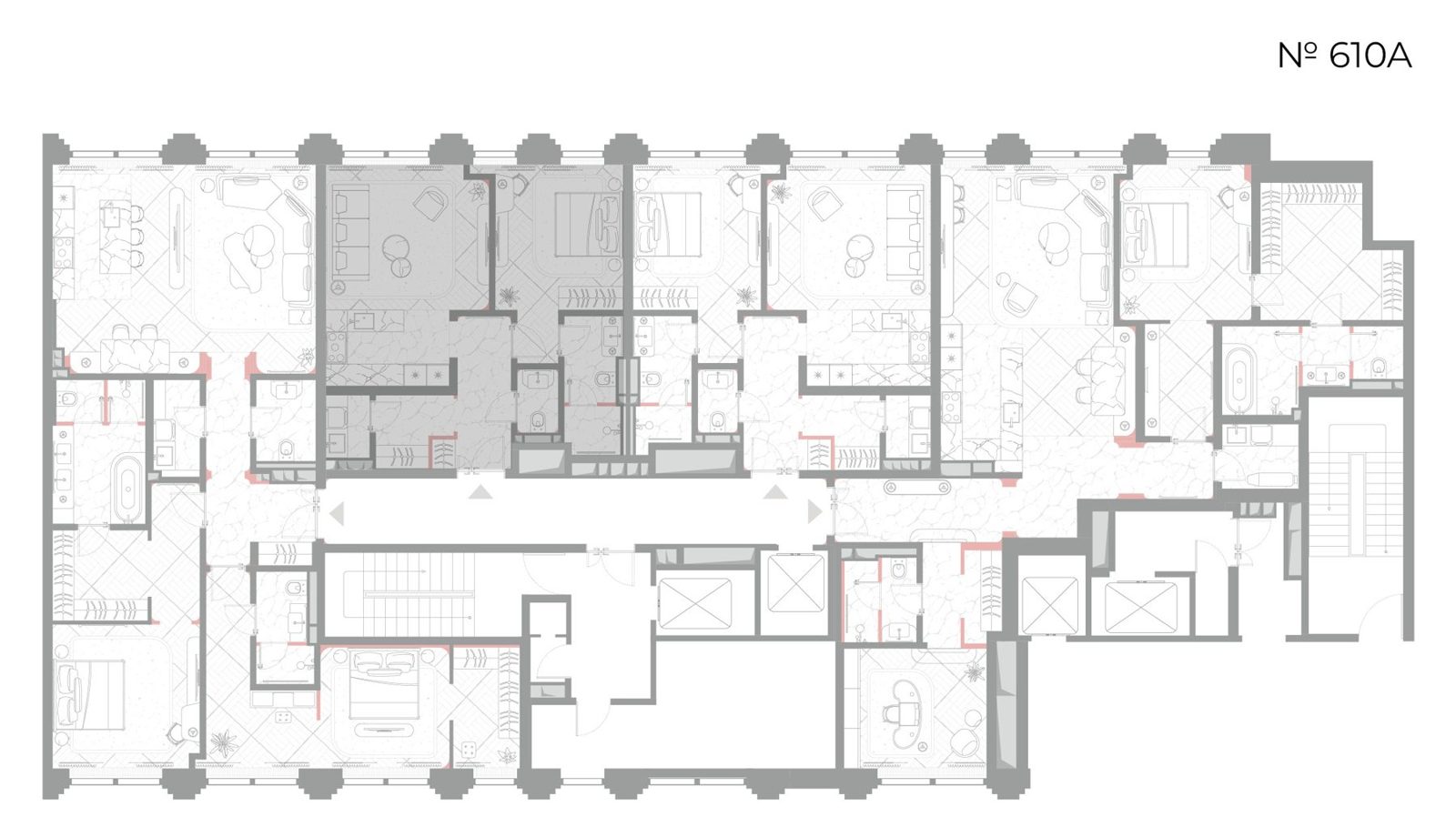 1-комнатная квартира, 60,9 м² — фото 2